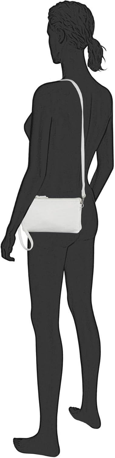 Gabor bags Emmy Damen Clutch Abendtasche Klein 22,5 x 4,5 x 13,5 Weiss, 22,5 x 4,5 x 13,5 Weiss