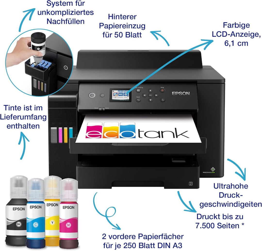 Epson EcoTank ET-16150 DIN-A3+-WLAN-Tintentankdrucker, ET-16150