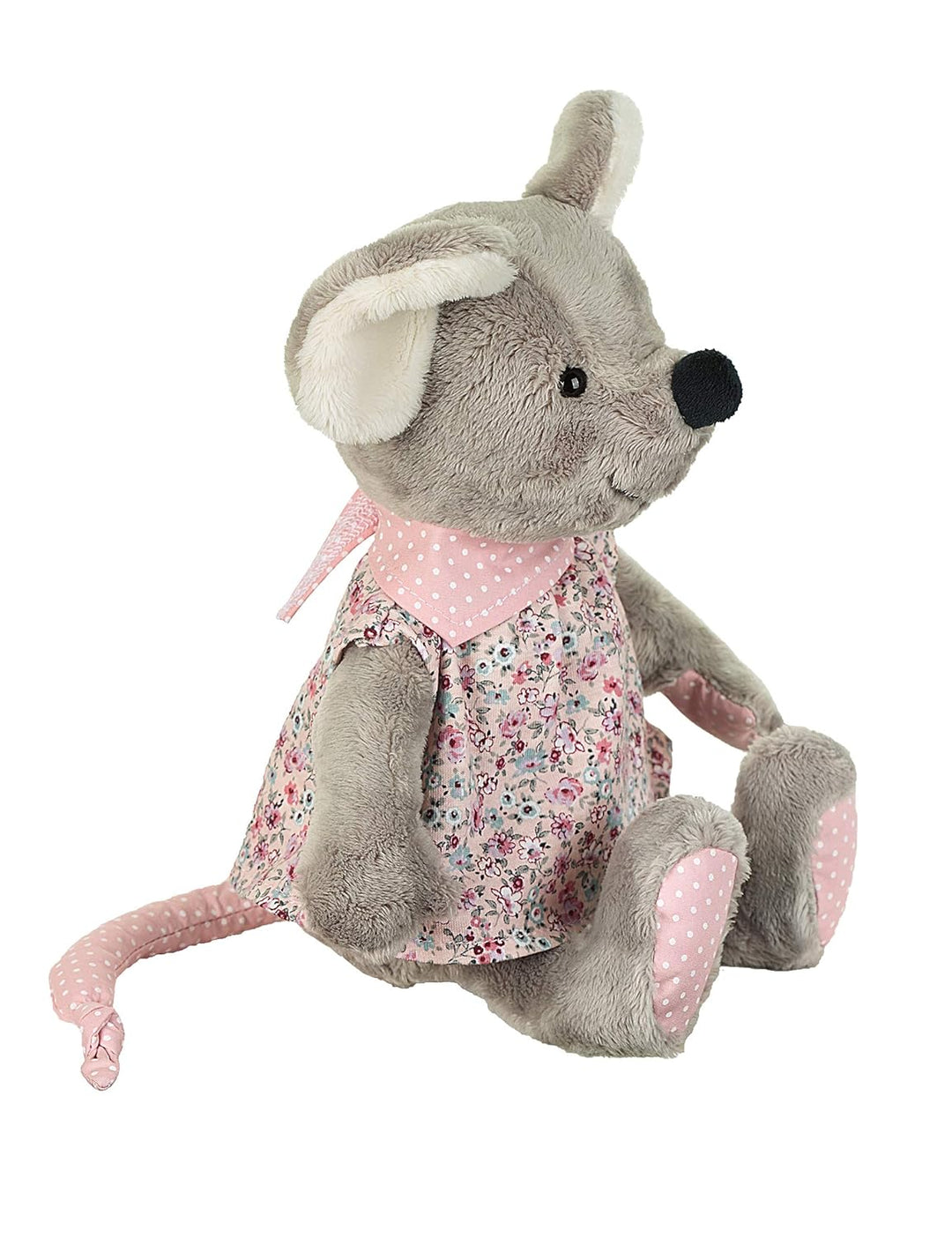 Sterntaler Spieluhr, Stofftier Maus Mabel, Austauschbares Spielwerk, Grösse: L, Mehrfarbig/Grau, 602