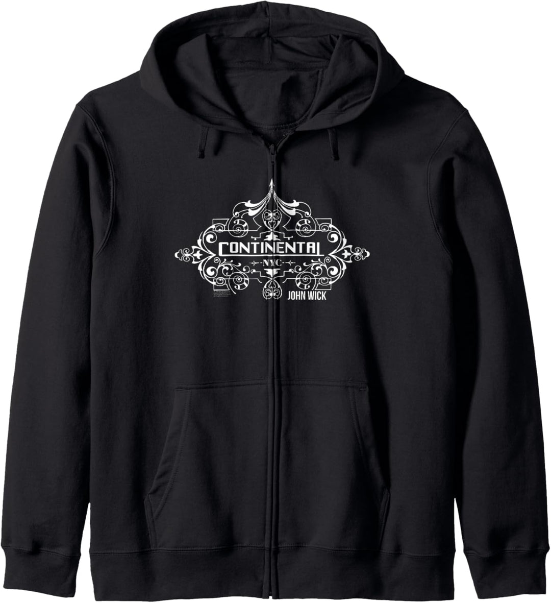 John Wick Continental Weisses Logo Kapuzenjacke