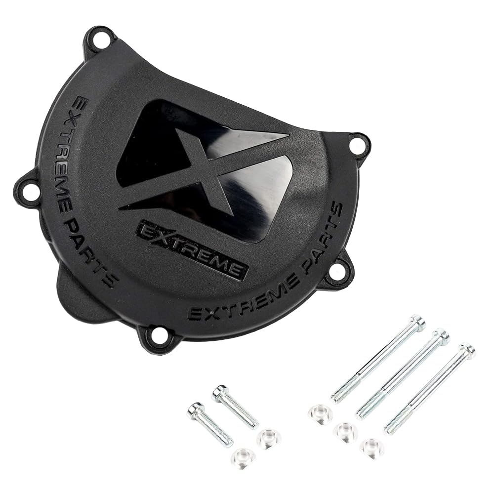Kupplungsdeckel Schutz Guard für 2-Takt Motor KTM und Husqvarna 250 300 Baujahr 2013-2016 (schwarz),
