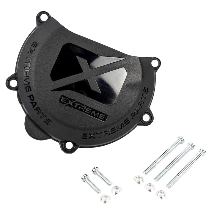 Kupplungsdeckel Schutz Guard für 2-Takt Motor KTM und Husqvarna 250 300 Baujahr 2013-2016 (schwarz),