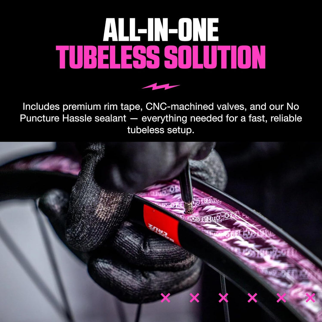 Muc-Off Unisex – Erwachsene accessorio Ultimate tubeless Setup kit Fahrradzubehör, Mehrfarbig, Unica