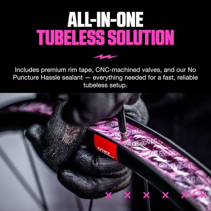 Muc-Off Unisex – Erwachsene accessorio Ultimate tubeless Setup kit Fahrradzubehör, Mehrfarbig, Unica