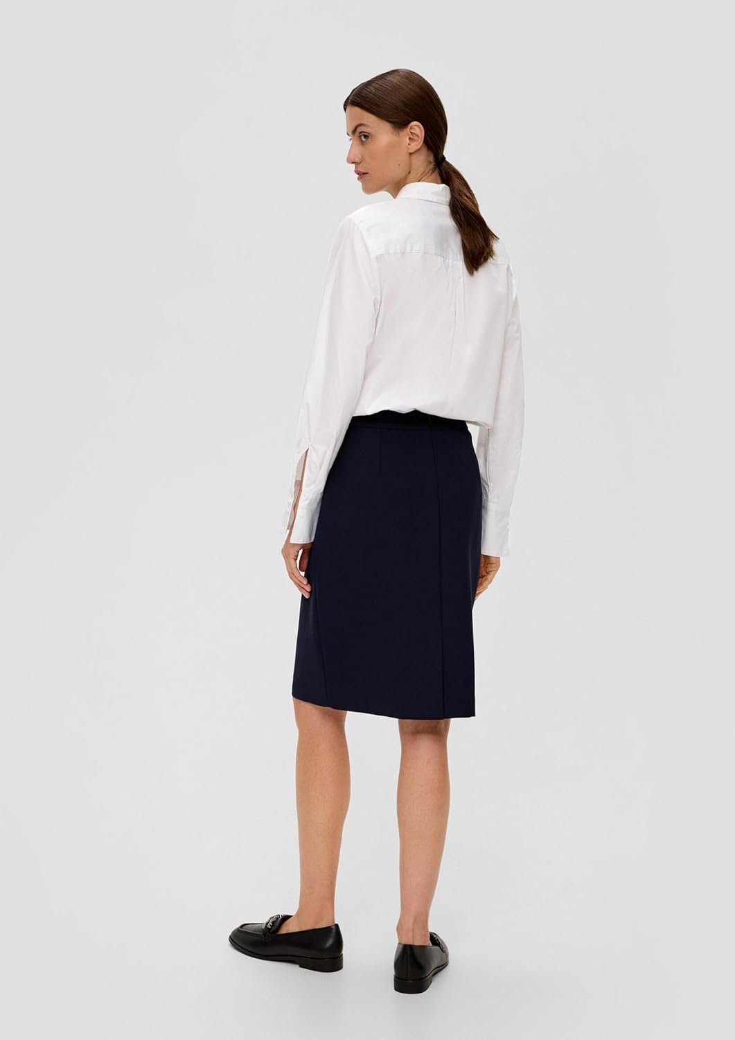 s.Oliver Kurzer Rock aus Viskosemix 38 Navy, 38 Navy