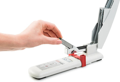 Novus B 40 Blockheftgerät (Bürotacker mit variabler Einlegetiefe bis 55 mm, 100 Blatt, Antiblockiers