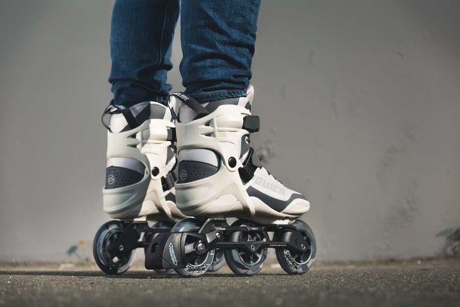 Powerslide Inline Skates Phuzion Krypton Grey 100, Unisex für Herren und Damen in Grau, 100mm/83A Ro