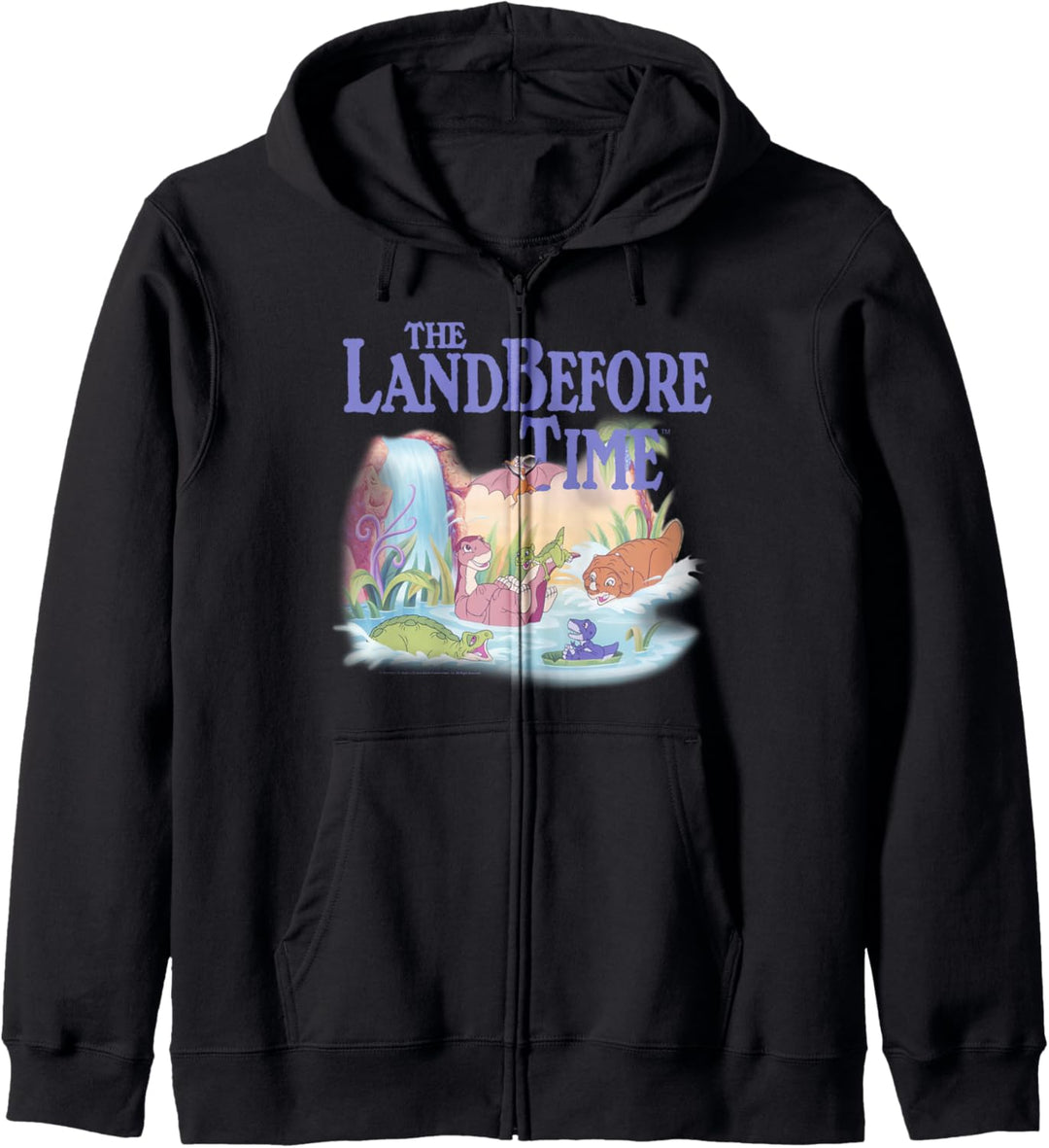 Land Before Time Pastel Dinosaur Friends Splashing Around Kapuzenjacke
