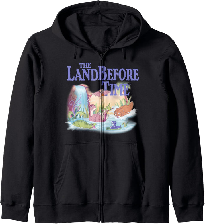 Land Before Time Pastel Dinosaur Friends Splashing Around Kapuzenjacke