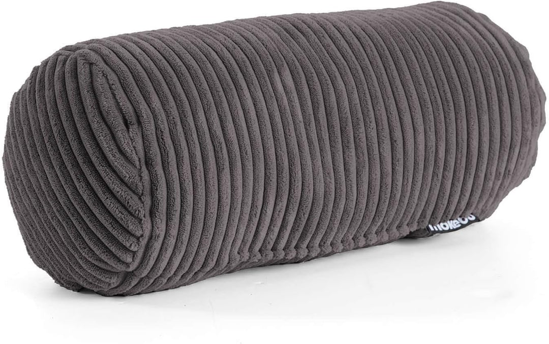 mokebo Nackenrolle mit Cordbezug 'Das Nickerchen', Nackenkissen, Kissenrolle, Zierkissen, Sofakissen