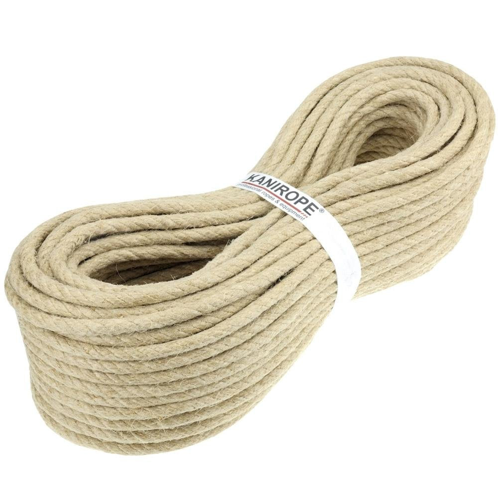Kanirope® Hanfseil HEMPTWIST ø8mm 30m 4-litzig gedreht, 30m