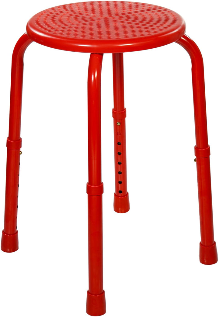 Aidapt VB511AR Mehrzweck- Einstellbarer Hocker, rot, Rot
