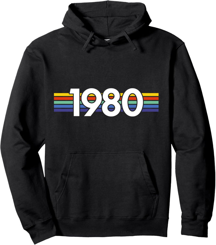 Born in 1980 40. Geburtstag Geschenk Vintage Pullover Hoodie