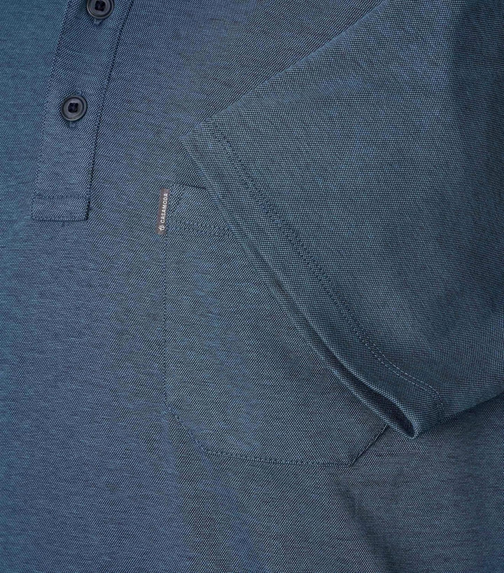 CASAMODA Polo-Shirt Uni S Türkisblau, S Türkisblau