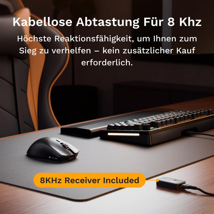 GLORIOUS Gaming Series 2 PRO Kabellose Gaming-Maus - Kompakt, Leichtgewicht: 55 g, Kabelloses Abtast