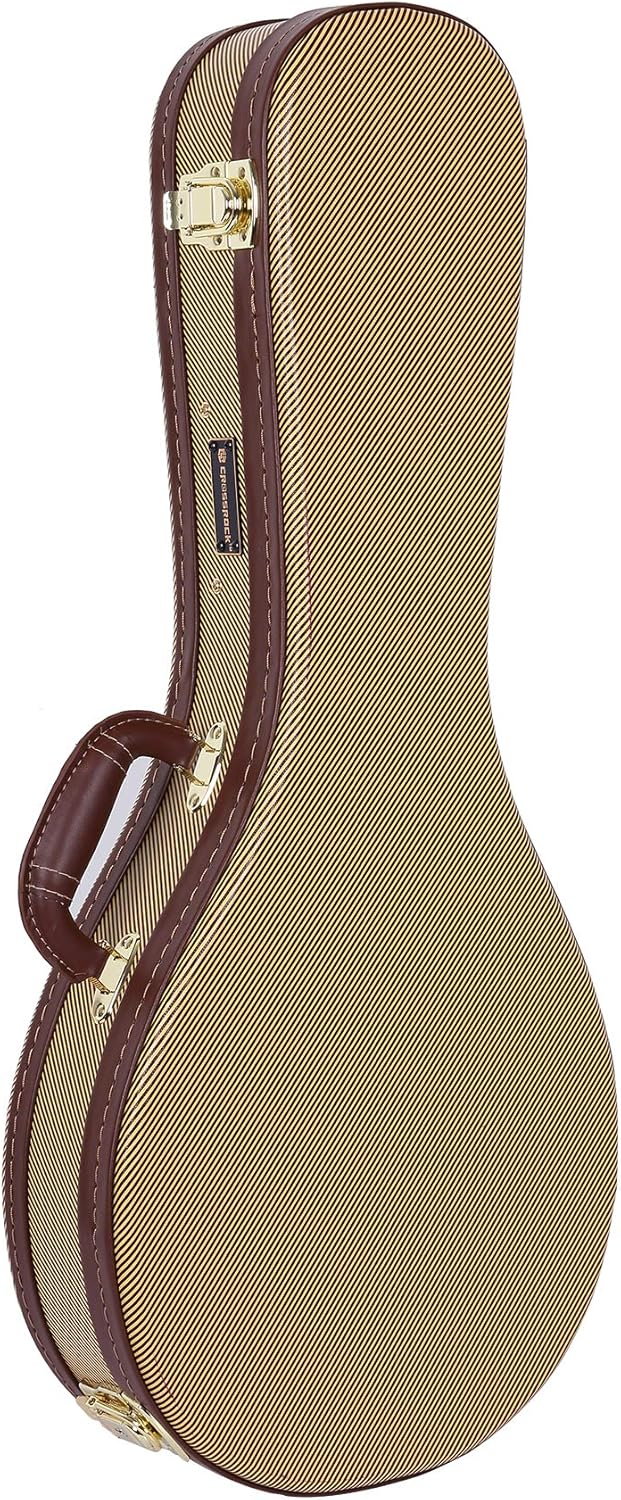 Crossrock Deluxe Holzkoffer für A-Style Mandoline, Tweed (CRW600MATW) A-style Tweed, A-style Tweed