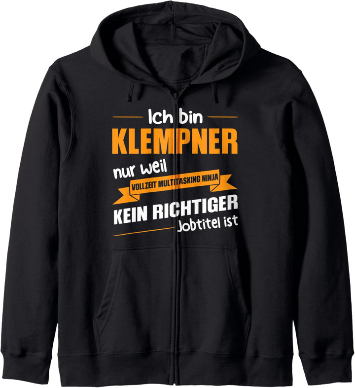 Klempner Installateur Anlagenmechaniker Kapuzenjacke