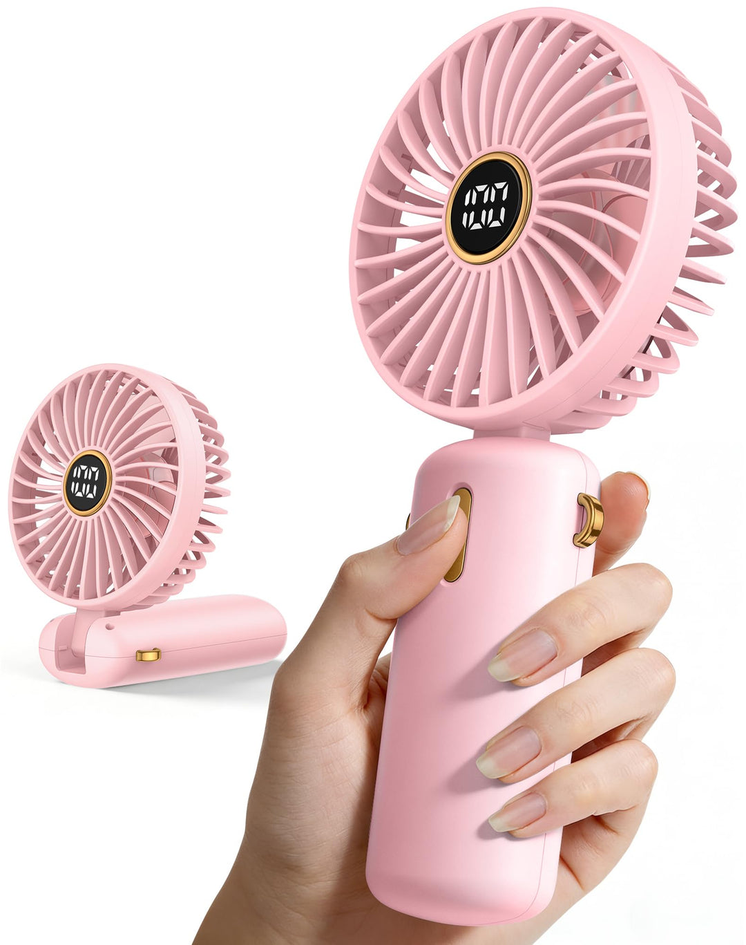 MGVIH Handventilator Mini Ventilator Akku Aufladbar Klein Hand Held USB Fan Portable Ventilatoren Kl