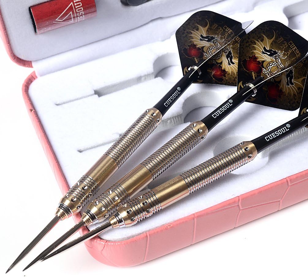 CUESOUL Dragon Deluxe Messing Steel Dartpfeile, 21 Gramm J2102 25 Gramm, J2102 25 Gramm
