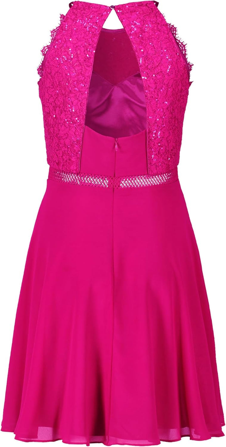 Vera Mont Damen Cocktailkleid mit Spitze 38 Classic Pink, 38 Classic Pink
