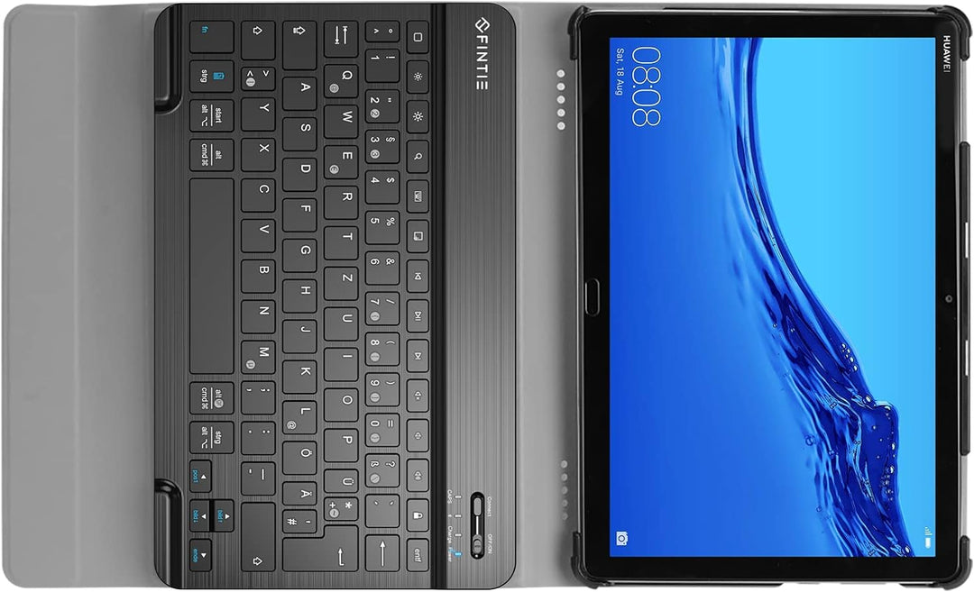 Fintie Tastatur Hülle für Huawei MediaPad M5 Lite 10.1 Zoll - Ultradünn leicht Schutzhülle Keyboard