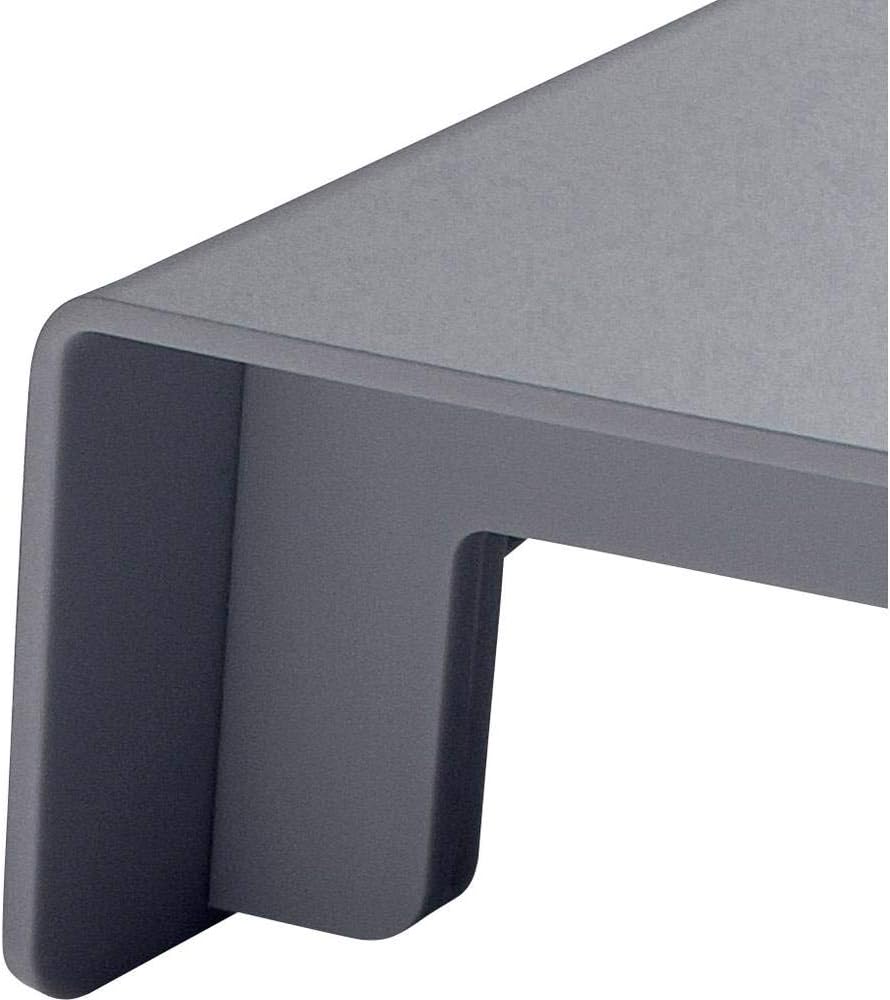 SIGEL SA405 Monitorständer mit USB &amp; induktivem Laden, Metallic-Holz-Optik, Acryl, 52 x 25 x 8 cm, M
