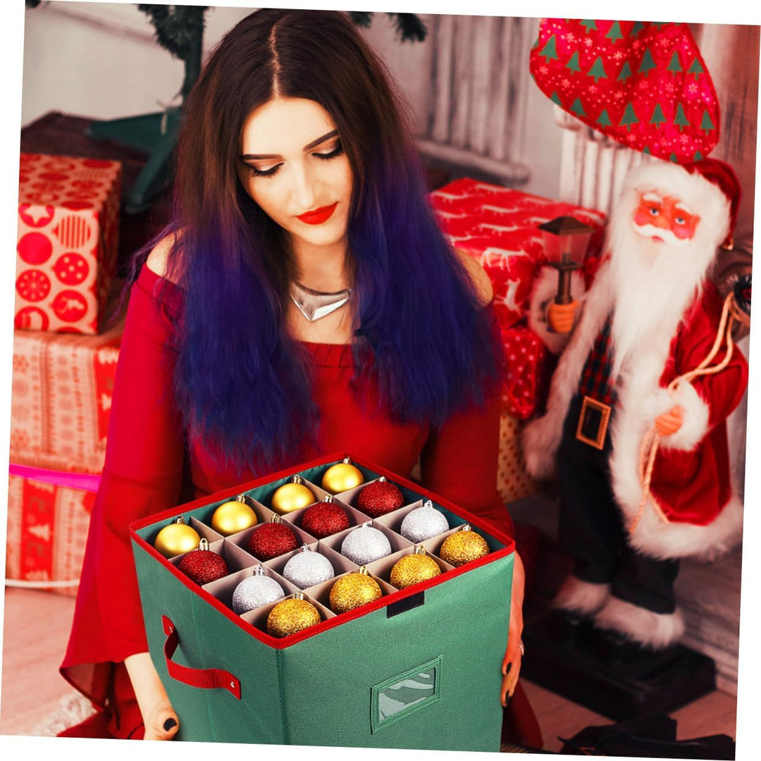 Cabilock Weihnachtsschmuck Aufbewahrungsbox für Weihnachtsdeko Reissfester 600D Oxford Aufbewahrungs