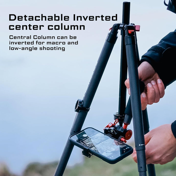 Freewell Carbon Fiber Reisestativ 59.1“ Leichtgewicht 1.98 lbs Foto/Video 360° Kugelkopf (Max Load 5