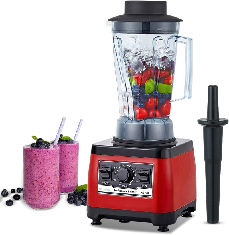 BioloMix Standmixer 2200W SmoothieMixer,Selbstreinigungs Funktion,Hochleistungsmixer mit 2L Behälter