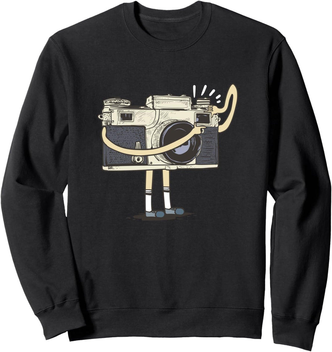 Kamera macht ein Foto für einen Fotografen Sweatshirt