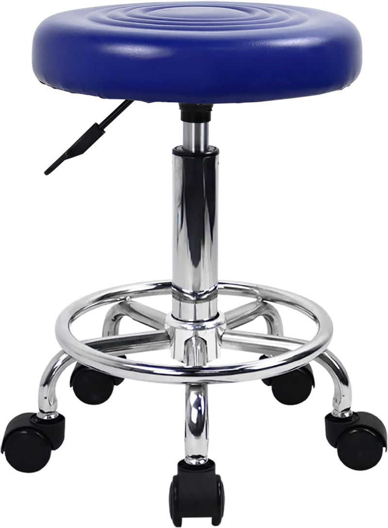 KKTONER Rollhocker mit Pedal (Blau), Blau