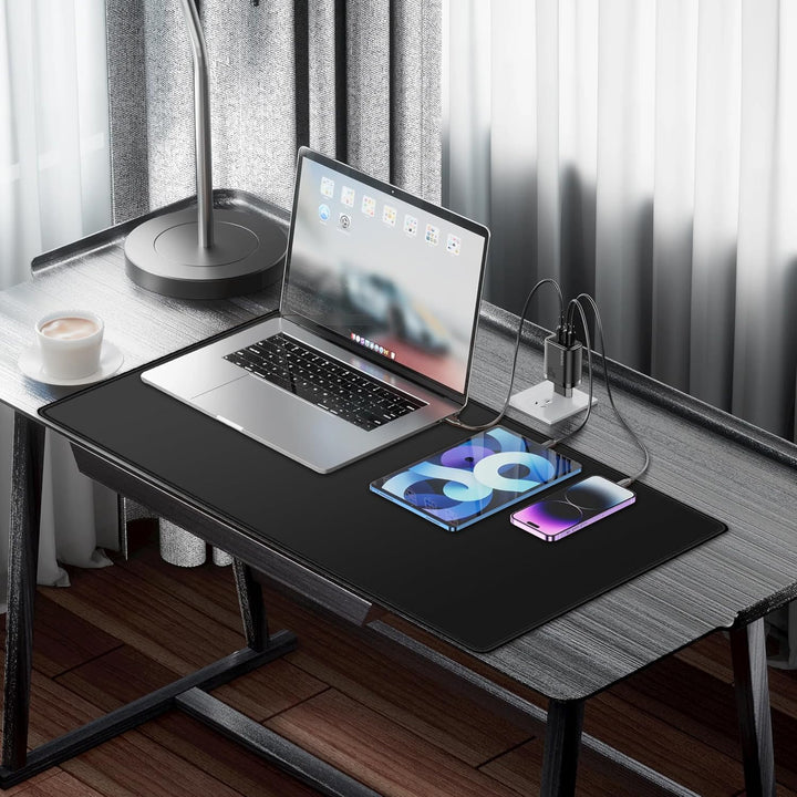 LL-COEUR XXL Schwarz Mauspad Gaming Mouse Mat Laptops Schreibtischunterlage Desk Pad (900 x 500 x 3