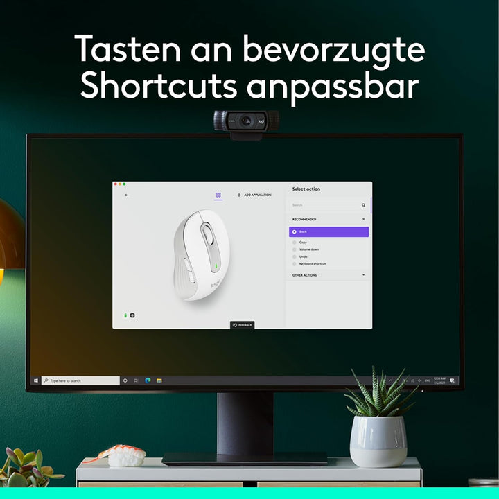 Logitech Signature M650 Kabellose Maus - für kleine bis mittelgrosse Hände, 2-Jahres-Batterie, Leise