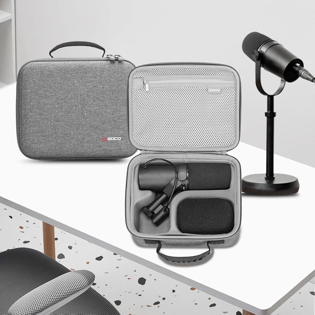 RLSOCO Tasche für Shure SM7dB/SM7B Dynamisches Gesangsmikrofon & Koffer für Shure MV7+/MV7X XLR/MV7