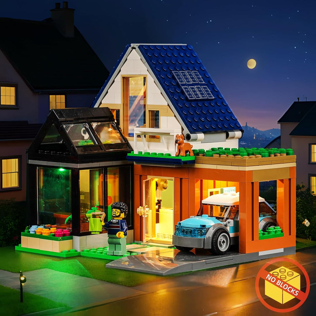 Led Licht Set für Lego Family House and Electric Car 60398 (Kein Lego), Dekorationsbeleuchtungsset f