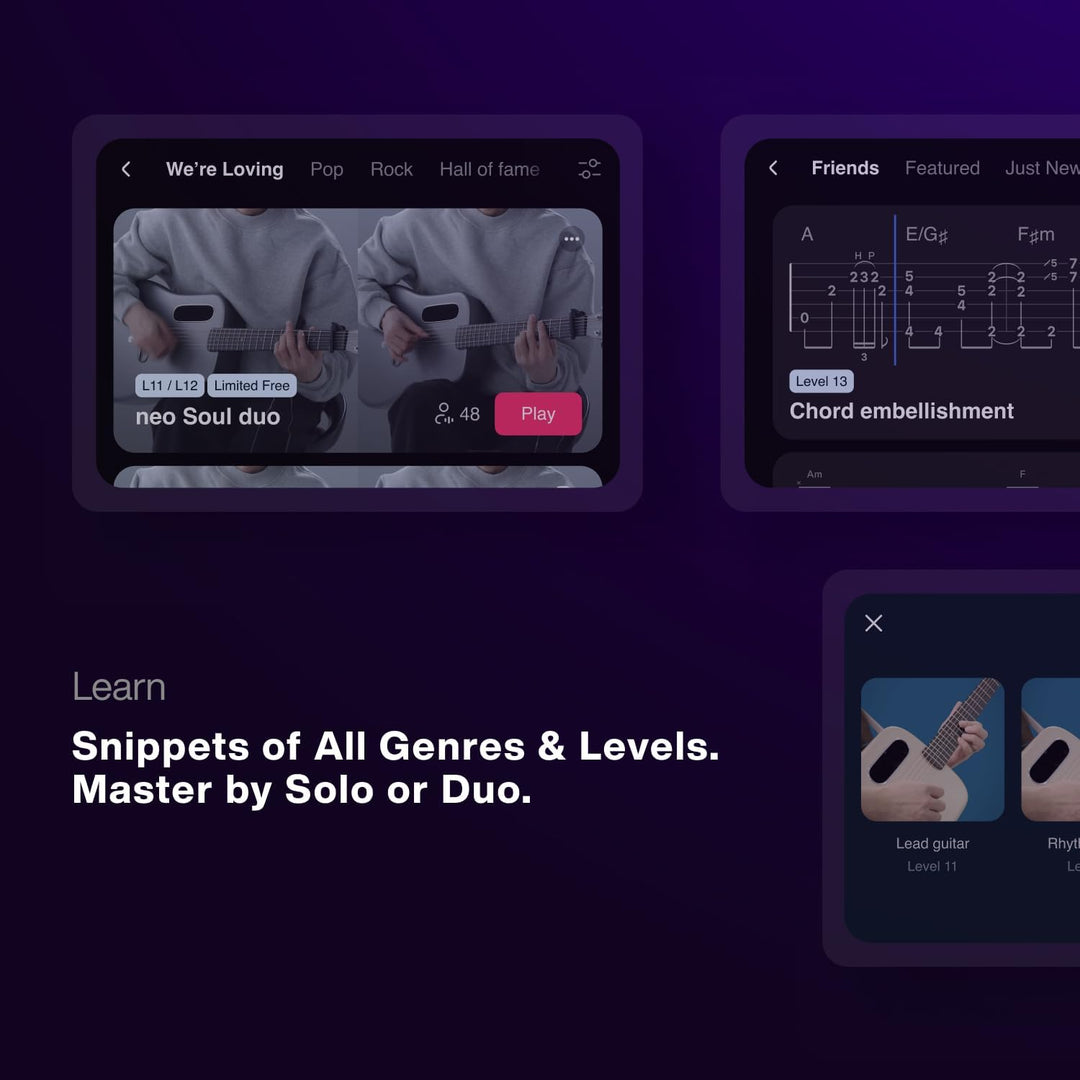 LAVA ME 4 Kohlefaser-Elektroakustikgitarre mit FreeBoost 3.0-System, Smart Gitarre mit Gitarrentasch