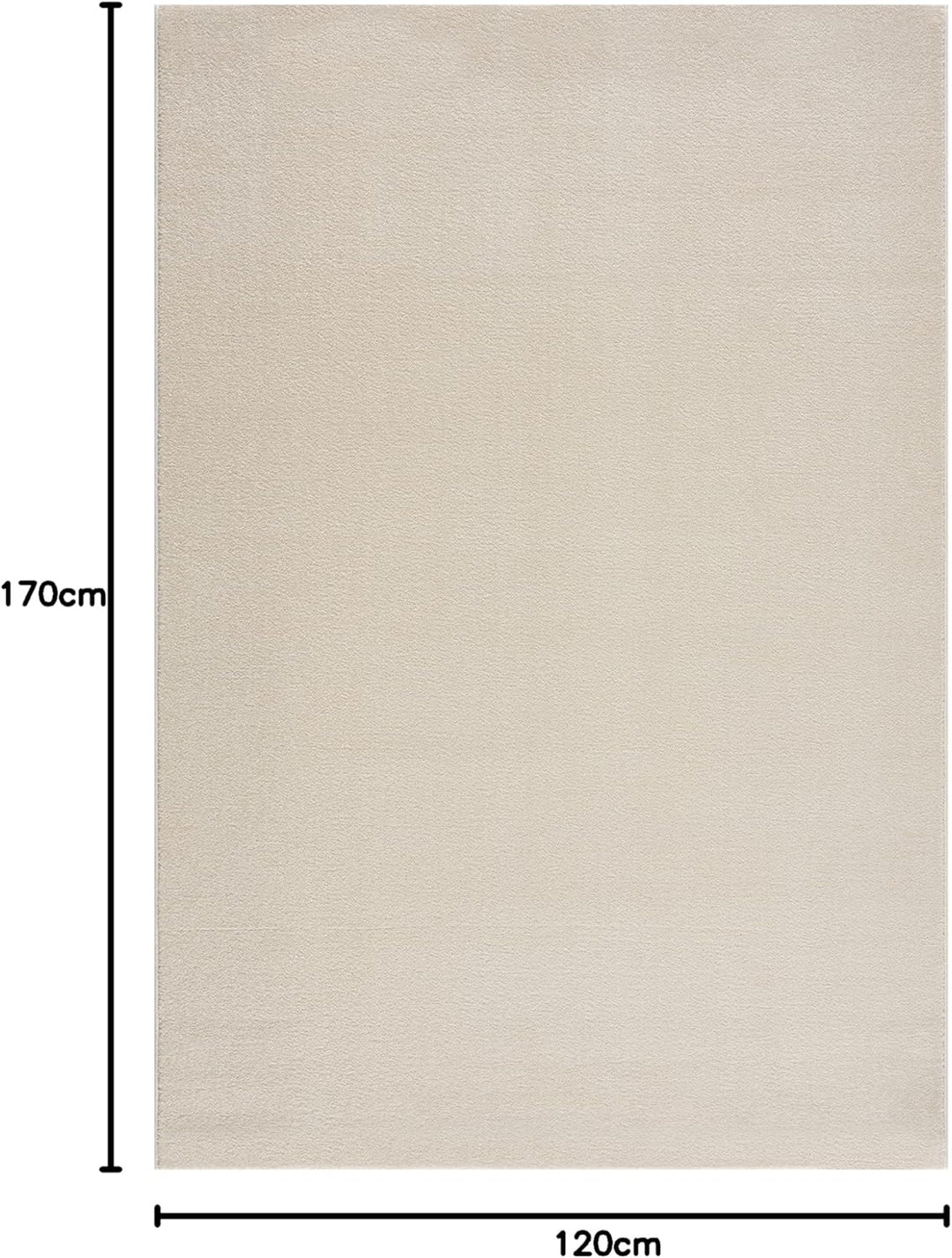 Impression Kurzflor-Wohnzimmerteppich - Schlichte Moderne Teppiche für Schlafzimmer, Büro, Flur, Küc