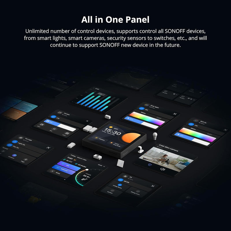 SONOFF NSPanel Pro Smart Home Control Panel, Integrate Zigbee Gateway with Home Security, with Power