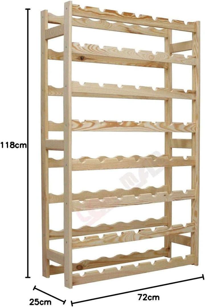 Flaschenregal, Weinregal Holz für 56 Flaschen, Weinschrank, Weinständer, Getränkeregal, Weinflaschen