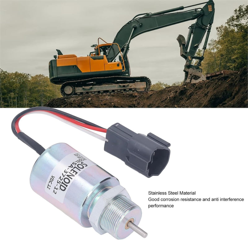 Kraftstoffabschaltmagnetventil SA 3725 12 30A87-00040 30A87-20402 Edelstahl-Stoppmagnetventil für Mi
