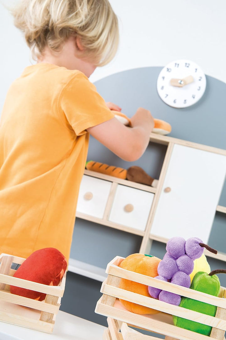 roba Kaufladen, Kinder Kaufmannsladen aus Holz, Verkaufsstand, 3 Jahre bis 10 Jahre, mit Theke und S