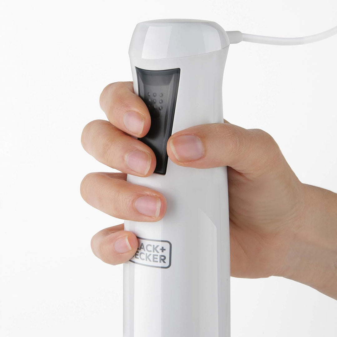 BLACK+DECKER Stabmixer | BXHB500E | 500W | Kompaktes und ergonomisches Design | spritzwassergeschütz