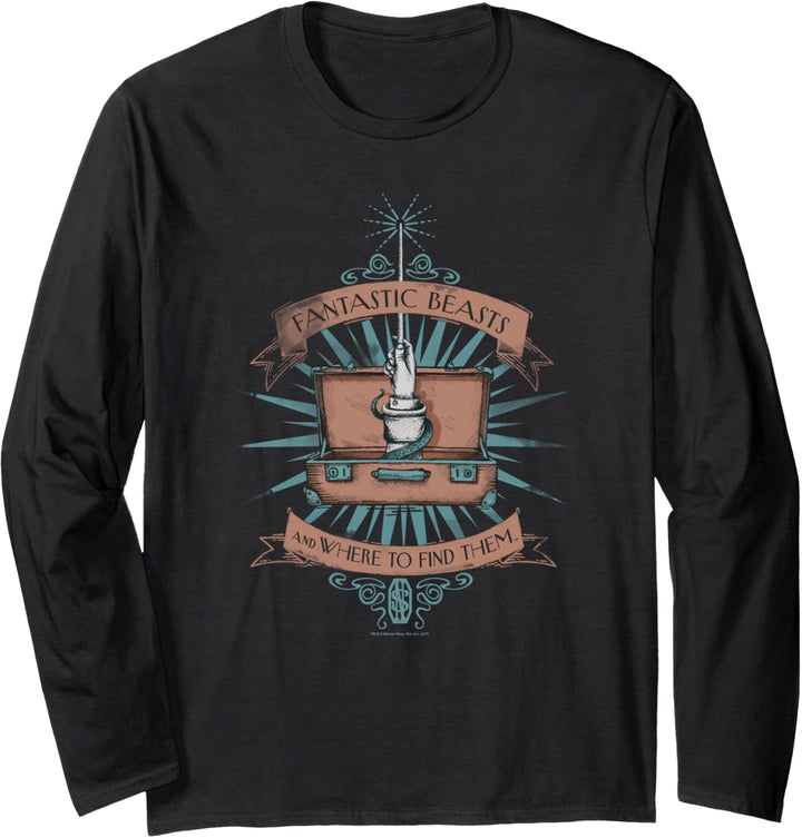 Fantastic Beasts and Where to Find Them Briefcase Langarmshirt
