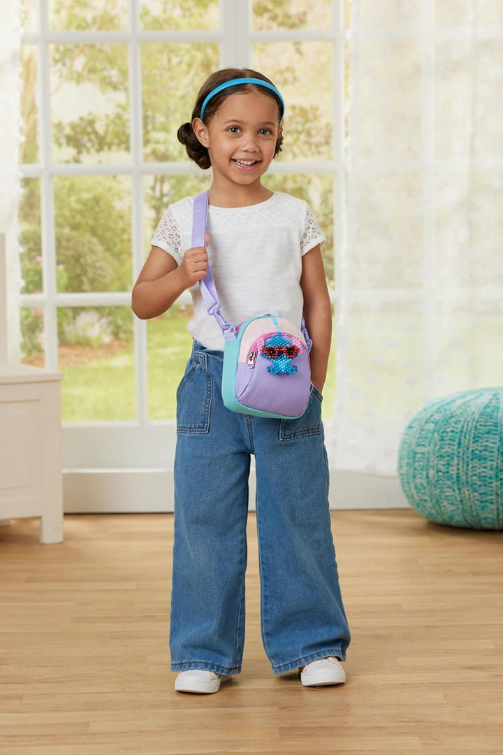 Aquabeads - 35119 Stitch Schlüsselanhänger Bastelset, Wasserperlen Bastelset für Kinder ab 4 Jahren,