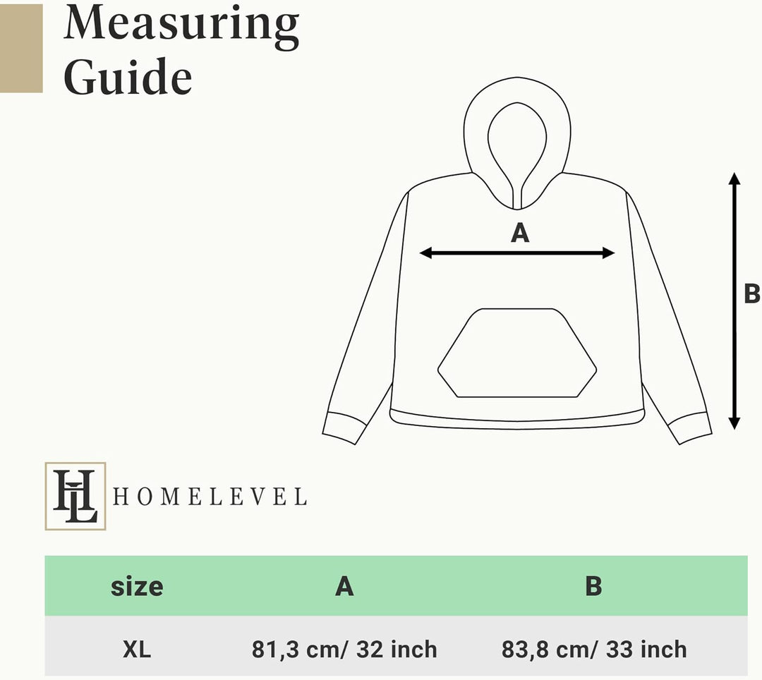 HOMELEVEL Kinder Fleece Hoodie Pullover - Pulli mit Kapuze für Jungs und Mädchen - Kuschel Sweatshir