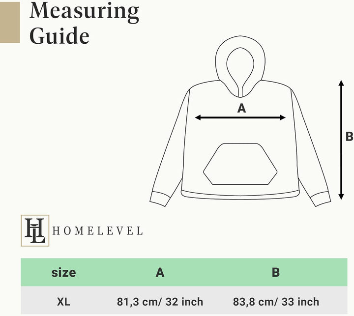 HOMELEVEL Kinder Fleece Hoodie Pullover - Pulli mit Kapuze für Jungs und Mädchen - Kuschel Sweatshir
