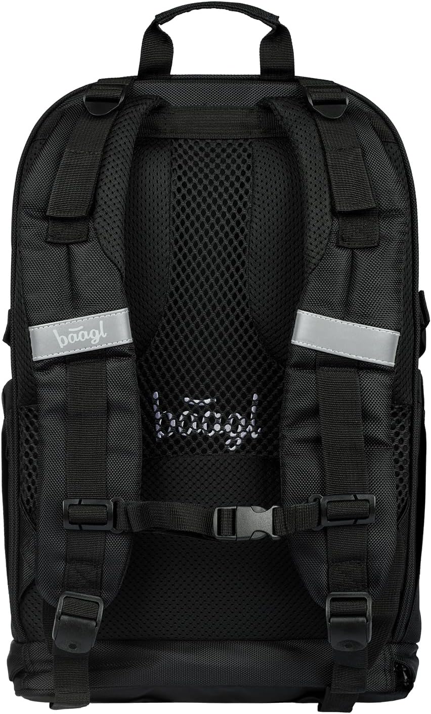 Baagl Schulrucksack Für Jungen Mädchen Teenager, Ergonomischer Kinderrucksack mit Laptopfach Für Sch