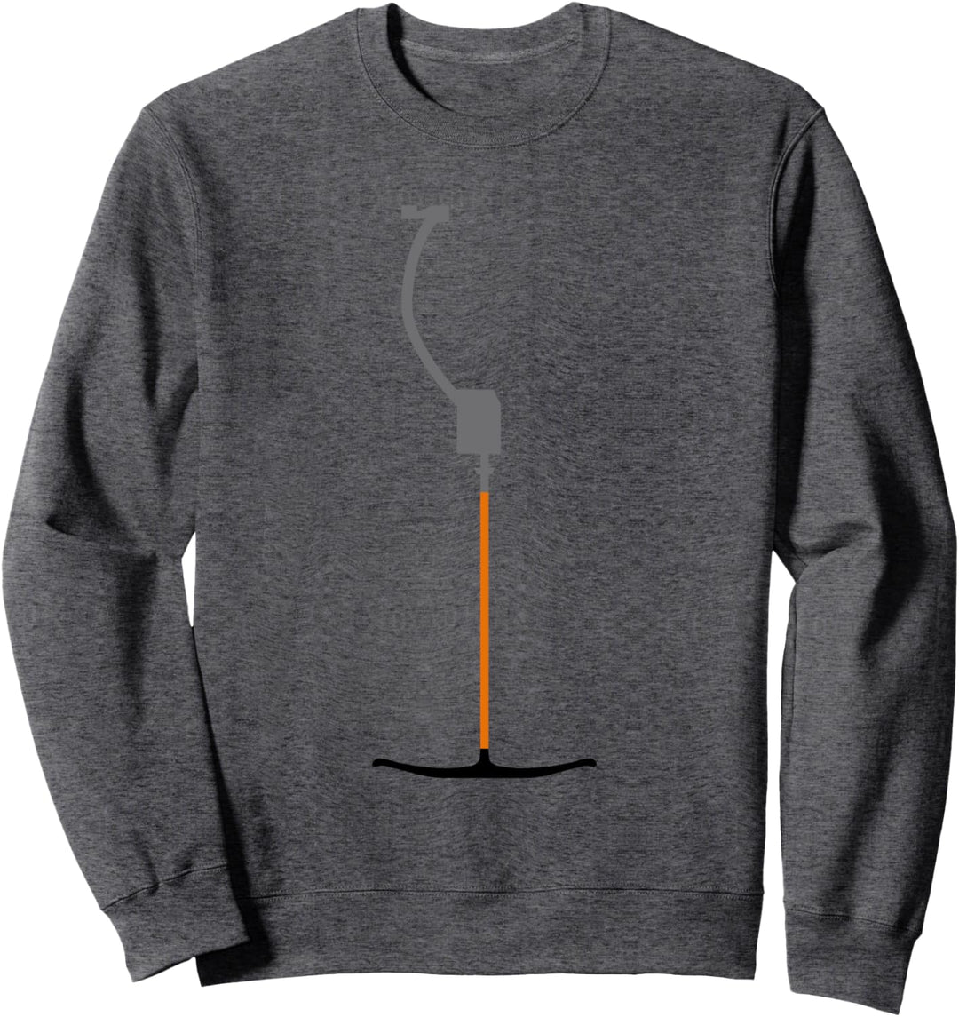 Retro Ski Ankerlift Tellerlift im Skigebiet uriger Skilift Sweatshirt