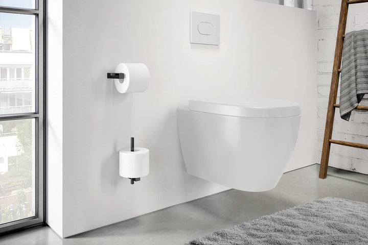 Zack CARVO Toilettenrollenhalter, Metall, schwarz