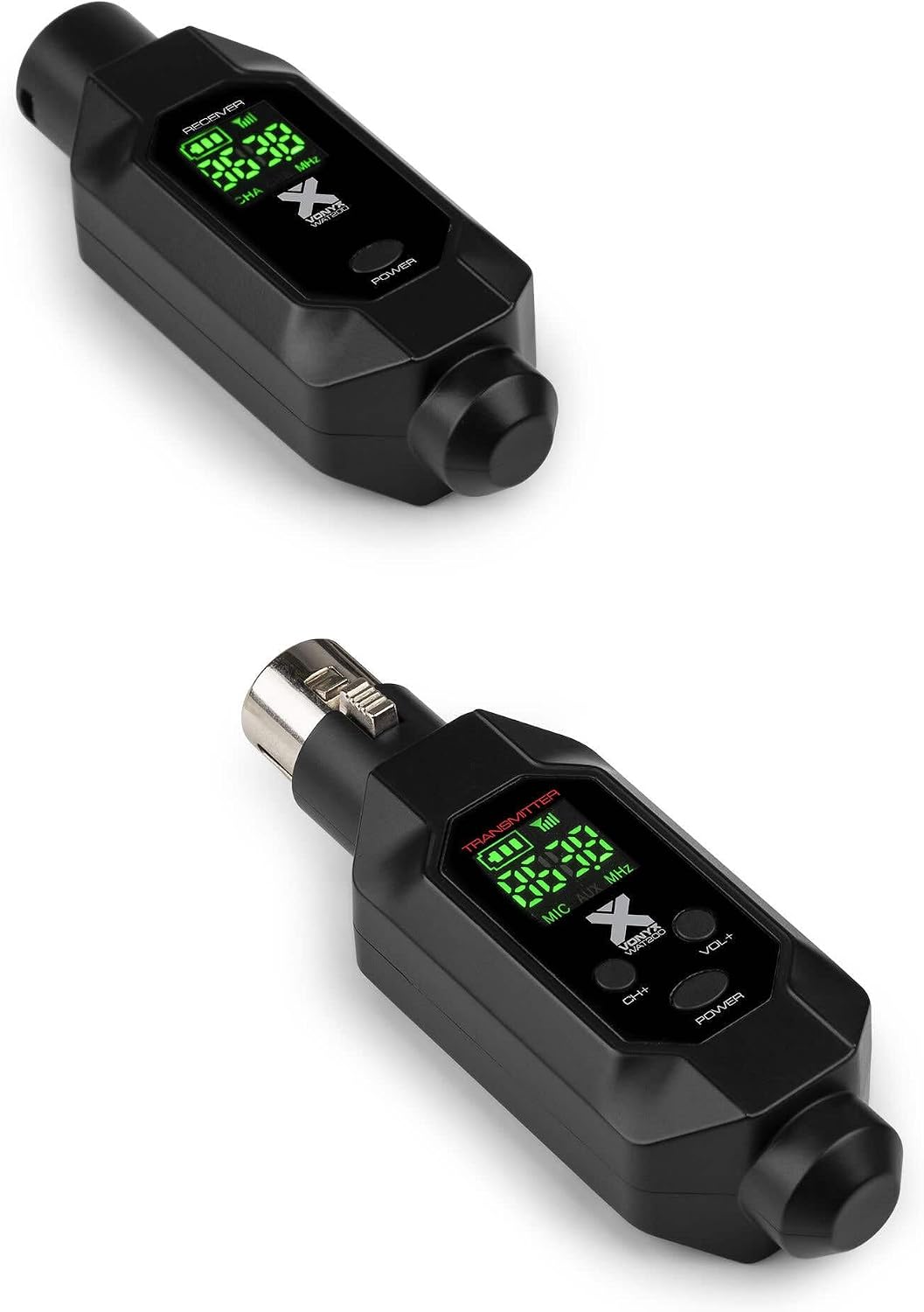 Power Dynamics WAT200 – XLR Funk Sender Empfänger für Mikrofon Kabellos, 70m Reichweite, Wireless Fu